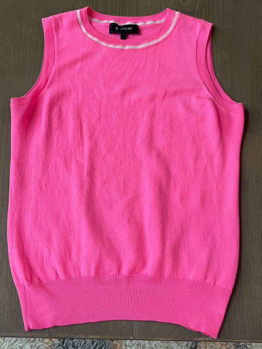 St John Hot Pink Knit Top